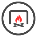 Fireplaces Jersey Icon